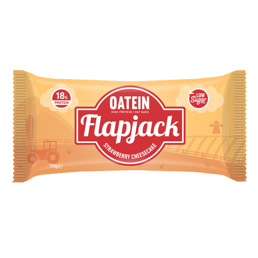 Oatein Flapjack – Strawberry Cheesecake Flavour