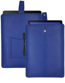 NueVue Samsung Galaxy Tab S French Blue Faux Leather Sanitizing Screen Cleaning Case