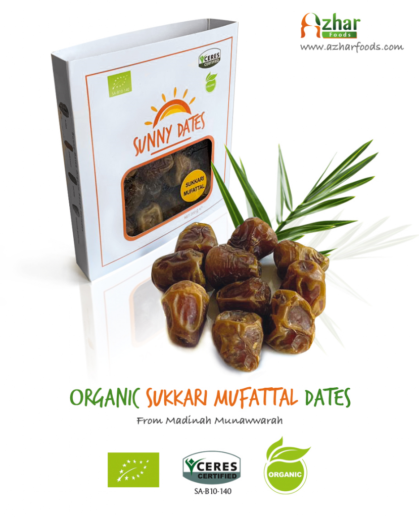 Organic Sukkari Dates from Saudi Arabia