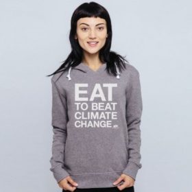 Eat to Beat Climate Change Fitted Hoodie