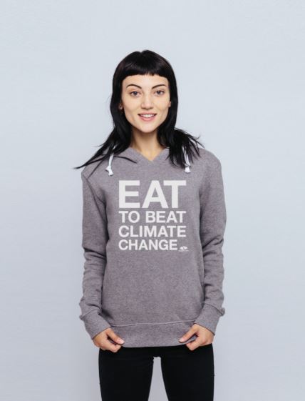 Eat to Beat Climate Change Fitted Hoodie