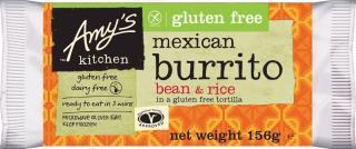 Amy's Kitchen Gluten Free Dairy Free Bean & Rice Burrito