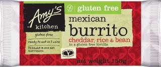 Amy's Kitchen Gluten Free Cheddar, Rice and Bean Burrito