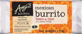 Amy's Kitchen Bean & Rice Burrito UK