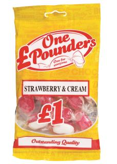 £One Pounders Strawberries & Cream