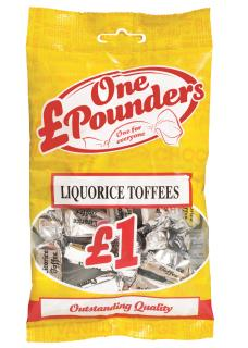 £One Pounders Liquorice Toffees