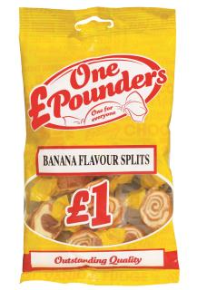 £One Pounders Banana Flavour Splits