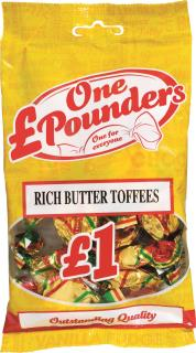 £One Pounders Rich Butter Perfection Toffees