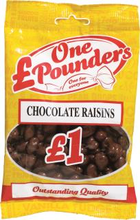 £One Pounders Milk Chocolate Raisins