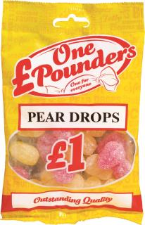 £One Pounders Pear Drops