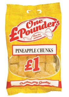 £One Pounders Pineapple Chunks