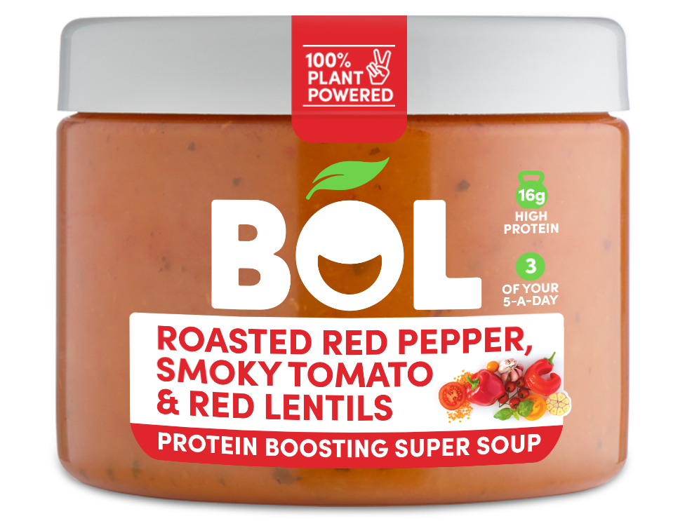 BOL Roasted Red Pepper, Smoky Tomato & Red Lentils Protein Boosting Super Soup