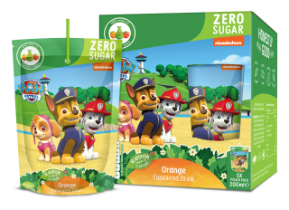 Paw Patrol Zero Sugar Orange Fruit Flavoured Drink (200ml)