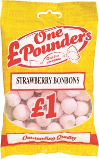 £One Pounders Strawberry Bonbons