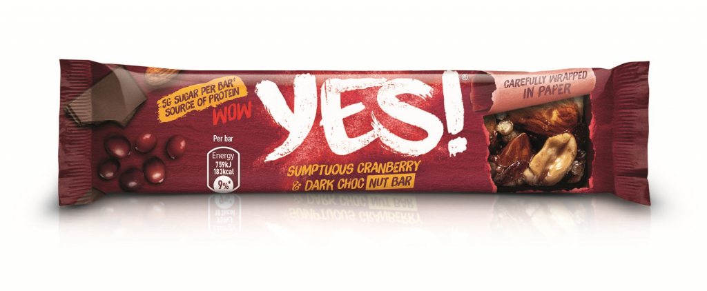 YES! Cranberry, Dark Choc and Nut Bar