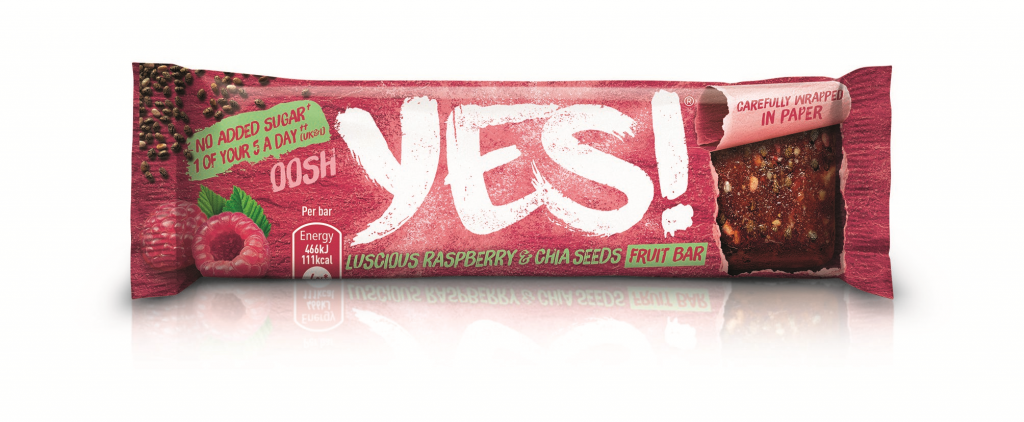 YES! Raspberry and Chia Seed Fruit Bar