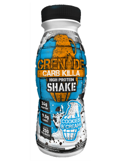 Carb Killa Shakes – Cookies and Cream 330ml and 500ml