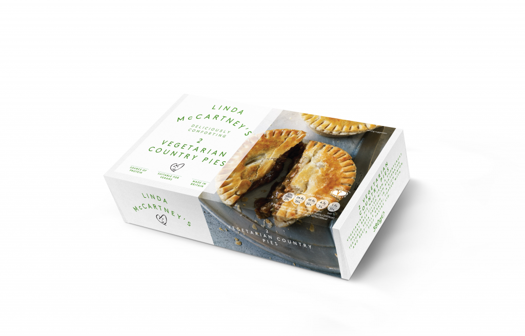 Linda McCartney 2 Vegetarian Country Pies Frozen 380g (Vegan)