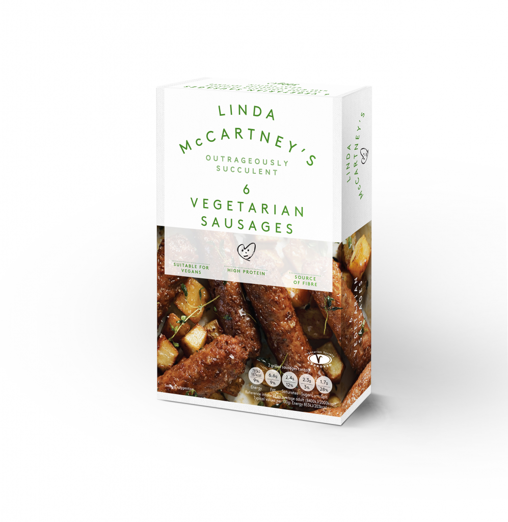 Linda McCartney 6 Vegetarian Sausages Frozen 270g