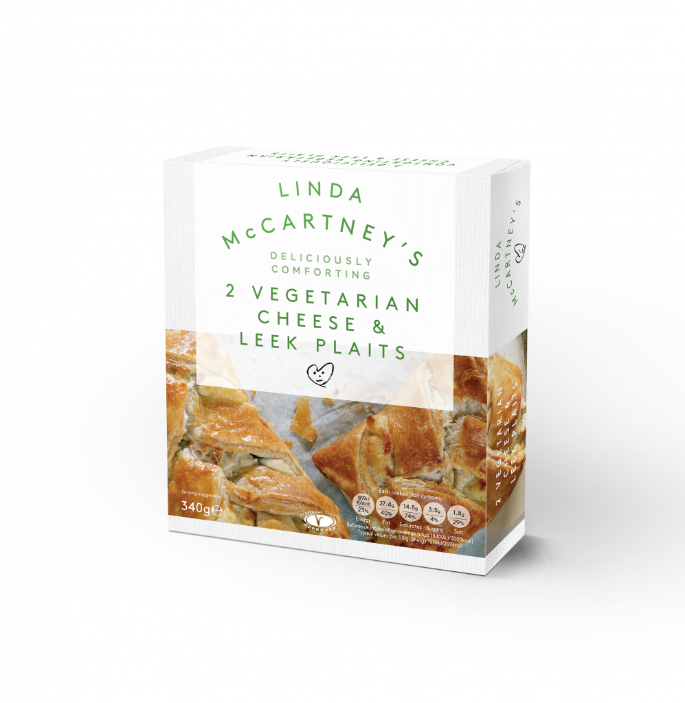 Linda McCartney 2 Cheese & Leek Plaits Frozen 340g