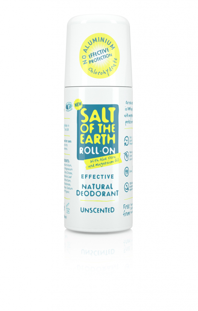 Salt of the Earth  Natural Deodorant Unscented Roll On 75ml