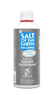 Salt of the Earth Pure Armour Vetiver & Citrus Natural Deodorant  – Spray Refill 500ml