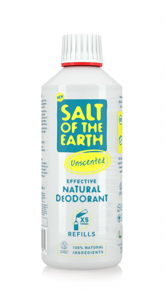 Salt of the Earth Unscented Natural Deodorant  – Spray Refill 500ml