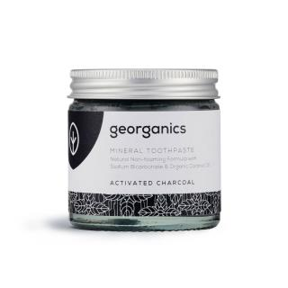 Natural Toothpaste with activated charcoal and organic peppermint essential oil