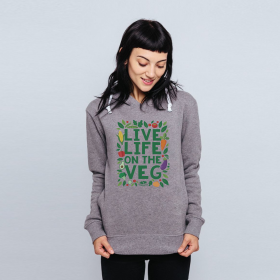 Live Life On The Veg Fitted Hoodie