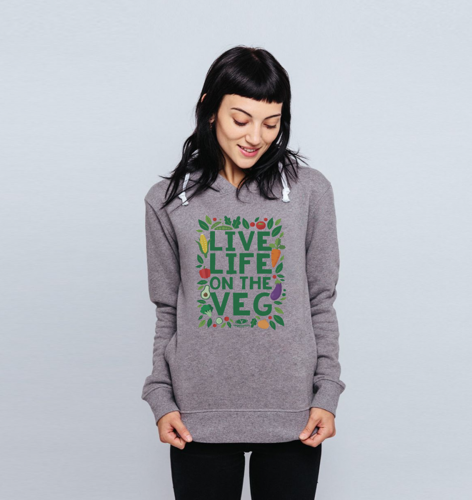 Live Life On The Veg Fitted Hoodie