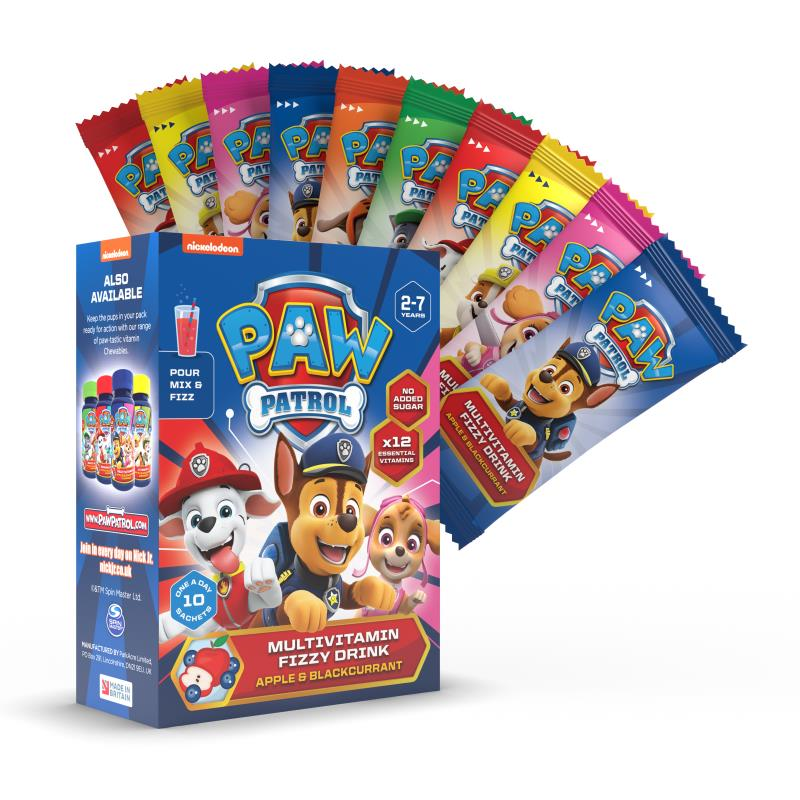 PAW Patrol Multivitamin Fizzy Drink 10 Sachets