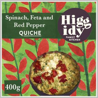 Higgidy Spinach, Feta and Roasted Red Pepper Quiche