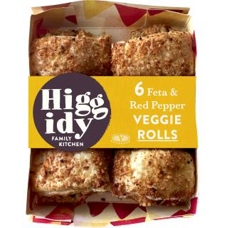 Higgidy Feta & Red Pepper Veggie Rolls: Six Pack