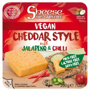 Cheddar Style with Jalapeno and Chilli Soya Free Sheese