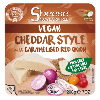 Cheddar Style with Red Caramelised Onion Soya Free Sheese