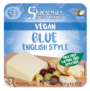 Blue English Style Soya Free Wedge 200g