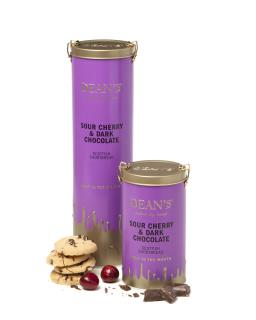 Sour Cherry & Dark Chocolate Shortbread Rounds 150g & 300g Tin