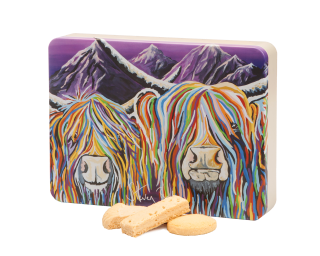 Steven Brown Art- Wullie & Maggie McCoo All Butter Shortbread Assortment 500g Tin