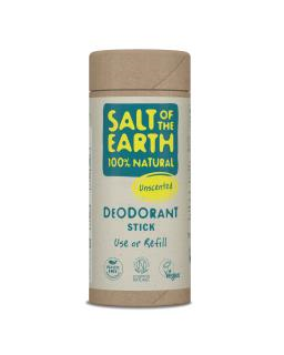 Salt of the Earth Unscented Deodorant Stick – Use or Refill 75g